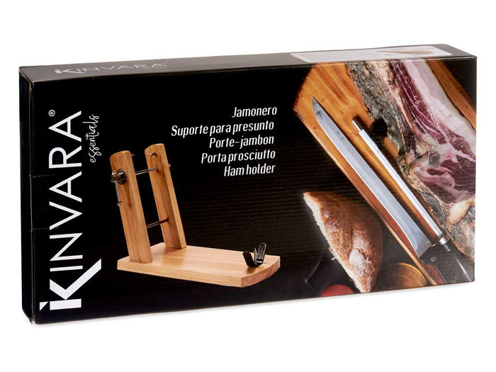 Kinvara Jamonero Doble Brazo Madera de Pino Natural Kinvara Jamonero Doble Brazo Madera de Pino Natural