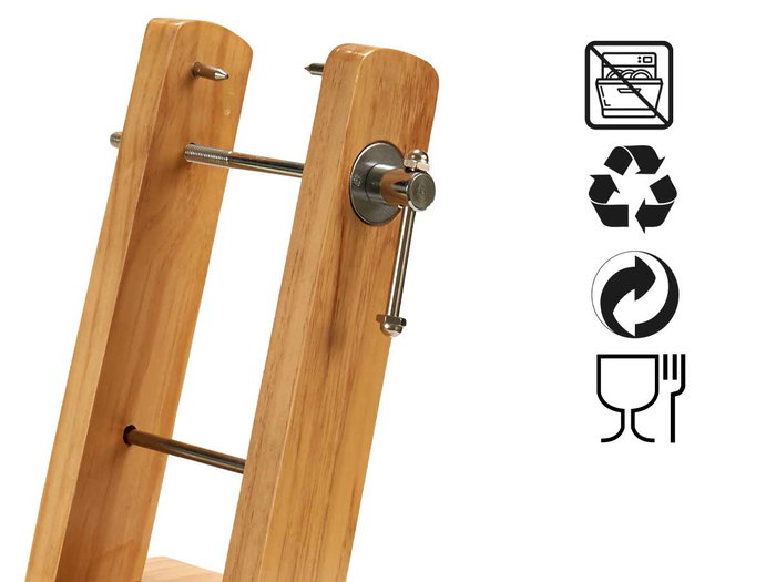 Kinvara Jamonero Doble Brazo Madera de Pino Natural Kinvara Jamonero Doble Brazo Madera de Pino Natural