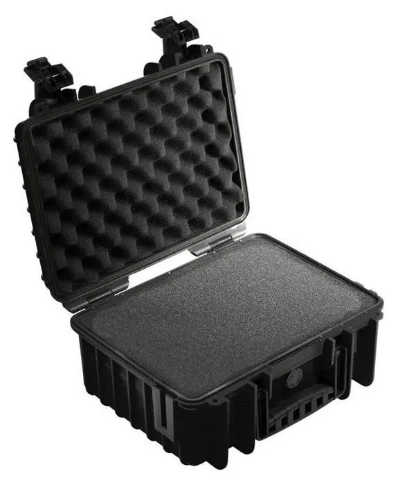 B&W Outdoor Case Type 3000 negro con inserción de espuma
