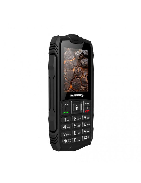 Hammer Teléfono Móvil Rugerizado Rock 2.4 Pulgadas IP68 MIL-STD-810H Doble SIM Batería 3000 mAh Linterna LED VoLTE