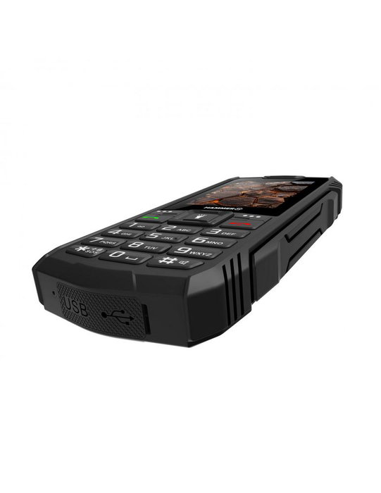 Hammer Teléfono Móvil Rugerizado Rock 2.4 Pulgadas IP68 MIL-STD-810H Doble SIM Batería 3000 mAh Linterna LED VoLTE