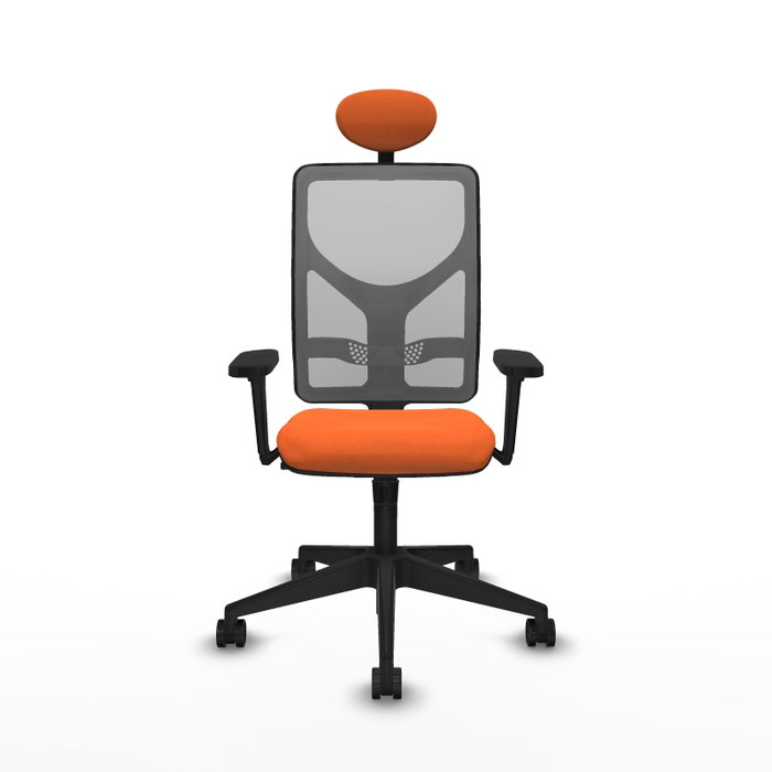 PIQUERAS Y CRESPO Silla de oficina Motilla con Mecanismo Sincro, Naranja y Gris PIQUERAS Y CRESPO Silla de oficina Motilla con Mecanismo Sincro, Naranja y Gris