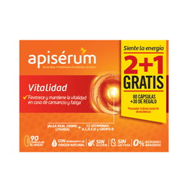 Apisérum Vitalidad 90 cápsulas