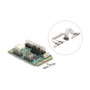 DeLOCK 95277 Tarjeta de interfaz Mini PCIe con 1 puerto paralelo y 2 puertos serie RS-232