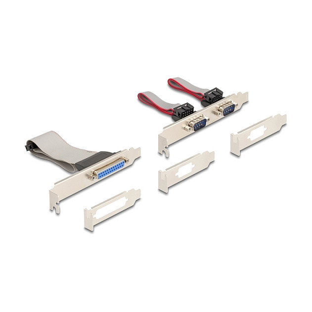 DeLOCK 95277 Tarjeta de interfaz Mini PCIe con 1 puerto paralelo y 2 puertos serie RS-232
