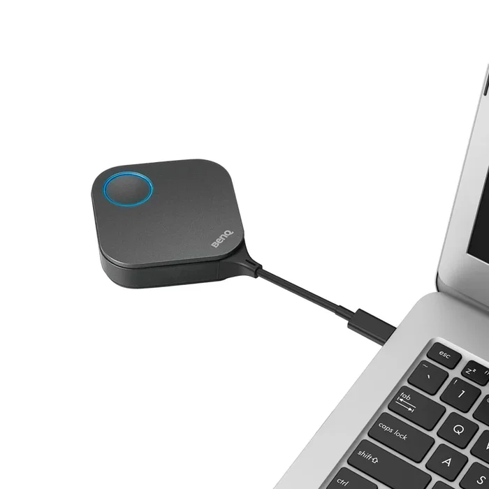 BenQ WDC10HC Sistema de Presentación Inalámbrico HDMI para Escritorio, Transmisor y Receptor Full HD, Compatible con 1080p, 60 fps, Negro