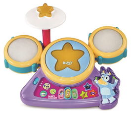 Vtech Batería Musical Infantil Bluey con Sonidos y Luces para Niños 3 a 6 Años, Incluye Pilas, Material Plástico, Dimensiones 24.2x30.9x13.1 cm