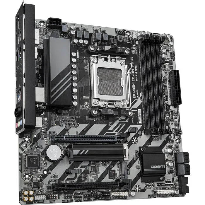 Gigabyte B840M DS3H WF6 Placa Base Micro-ATX con Chipset AMD B840, DDR5, PCIe 5.0 y WiFi 6