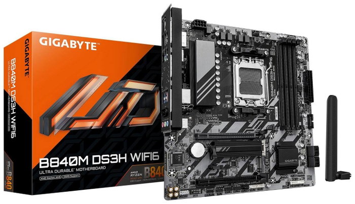 Gigabyte B840M DS3H WF6 Micro ATX DDR5 Wi-Fi 6