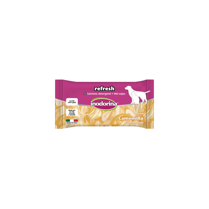 INODORINA VET Toallita Refresh Camomilla 15ud