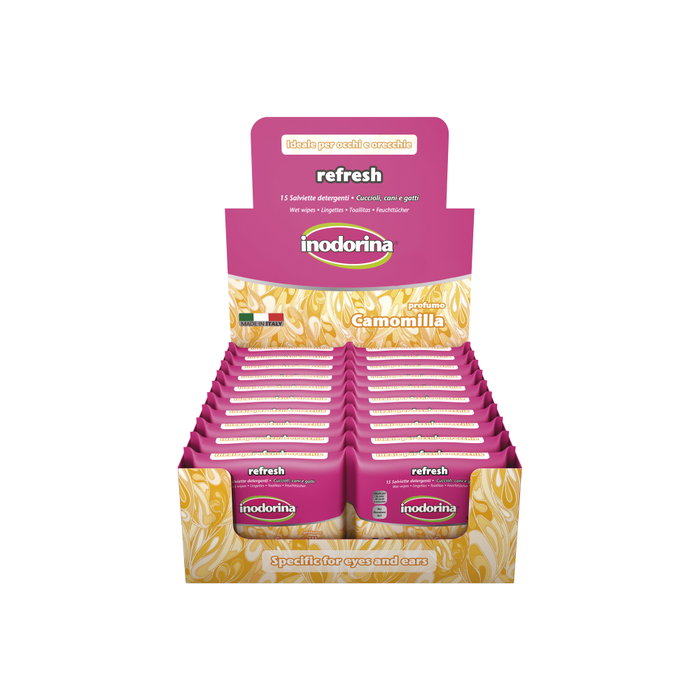 INODORINA VET Toallita Refresh Camomilla 15ud