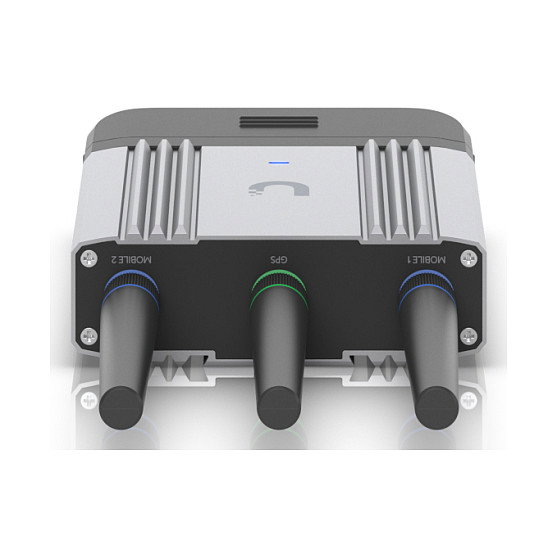 Ubiquiti UMR-Industrial Router 4G/LTE Móvil Industrial con Wi-Fi 2.4 GHz, 3 Antenas SMA Desmontables, GPS, 2 Puertos Gigabit, PoE, USB-C, para Montaje en Pared/Poste/DIN