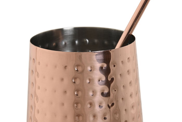 DKD Home Decor Coctel Loft 8.5 x 11 x 8.5 cm Set de 10 Vasos Cobrizo