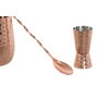 DKD Home Decor Set de Coctelería de Acero Inoxidable Cobrizo Grabado, 10 Piezas