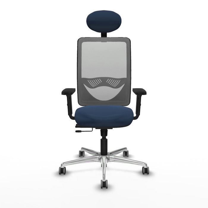 PIQUERAS Y CRESPO Silla de oficina Zulema Azul marino y Gris PIQUERAS Y CRESPO Silla de oficina Zulema Azul marino y Gris