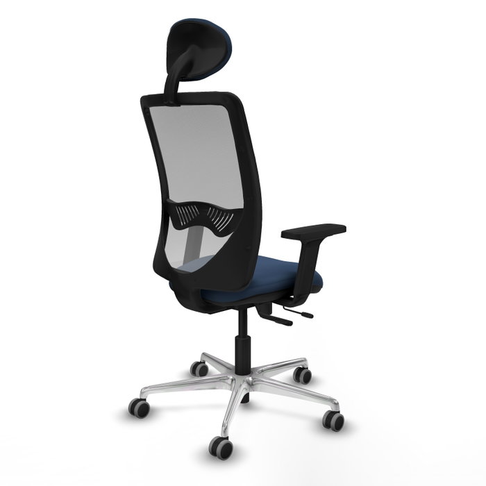 PIQUERAS Y CRESPO Silla de oficina Zulema Azul marino y Gris PIQUERAS Y CRESPO Silla de oficina Zulema Azul marino y Gris