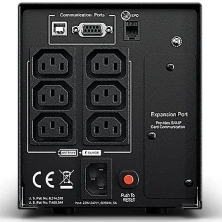 CyberPower SAI Interactivo de Línea PR750ELCD 750VA 675W Onda Senoidal Pura, AVR, 6 Salidas IEC C13, Formato Torre, LCD