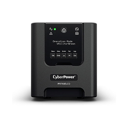CyberPower PR750ELCD - SAI / UPS 750VA 675W, Sine Wave, Torre, LCD, 6 Salidas, Protección para PC y Electrónica