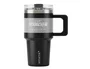 Antartik Taza térmica Pulse con asa y tapa hermética, 570 ml, Negro