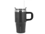 Antartik Taza térmica Pulse con asa y tapa hermética, 570 ml, Negro