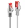 Lindy 47346 Cable de Red Ethernet Cat6 S/FTP (S-STP) Gris, 0.3 m, Conectores RJ-45 Macho Blindados