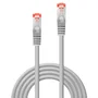 Lindy 47346 Cable de Red Ethernet Cat6 S/FTP (S-STP) Gris, 0.3 m, Conectores RJ-45 Macho Blindados