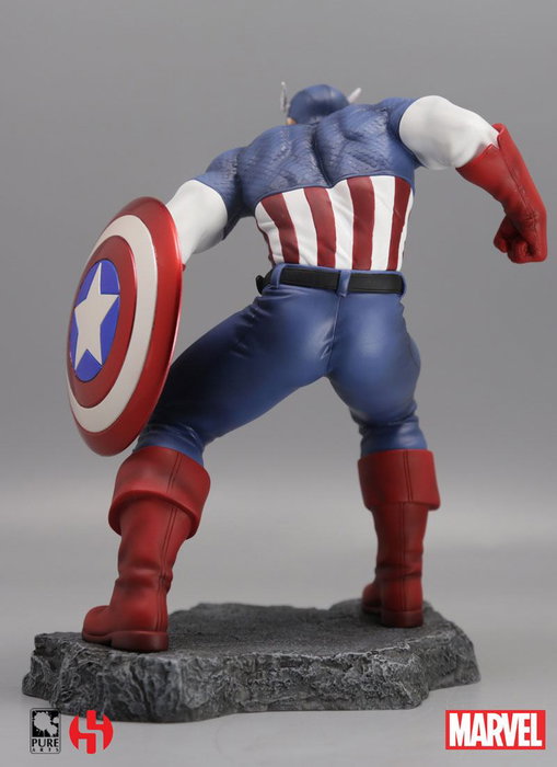 Marvel Comics Civil War Estatua 1/8 Captain America 22 cm