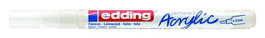 EDDING Marcador Acrylic 5300 Cónico Blanco (1-2 mm) Set de 10