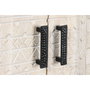 DKD Home Decor Armario de Mango y Metal Tallado Blanco