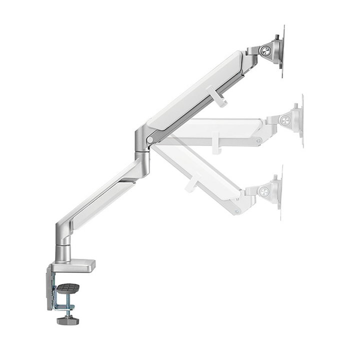 LogiLink BP0086 Soporte de Escritorio para Monitor de 32 pulgadas, Plata