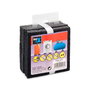 Inofix 3104-3-000 Almohadilla Antivibración de Caucho Negro Blister 4 Unidades 10x75x75mm para Electrodomésticos y Compresores