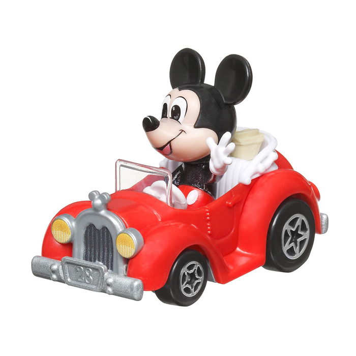 Hot Wheels Pack 4 Mini Coches Personajes Disney Hkd31 RacerVerse Mickey Mouse, Vanellope, Hiro y Stitch Coleccionables