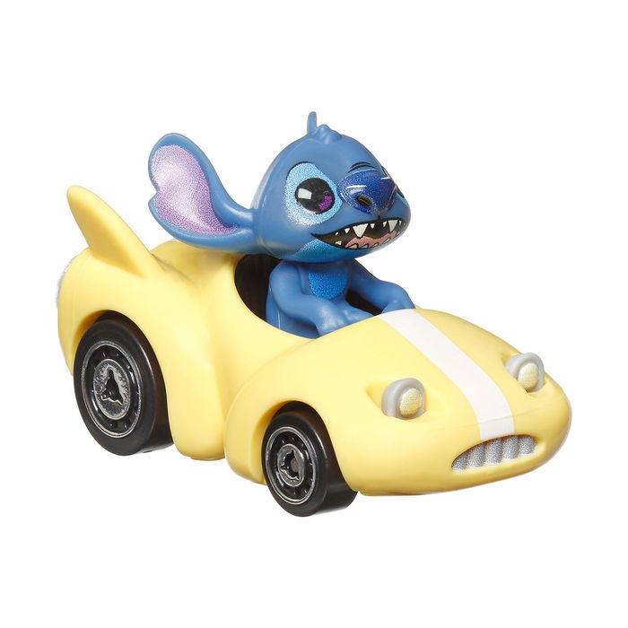 Hot Wheels Pack 4 Mini Coches Personajes Disney Hkd31 RacerVerse Mickey Mouse, Vanellope, Hiro y Stitch Coleccionables
