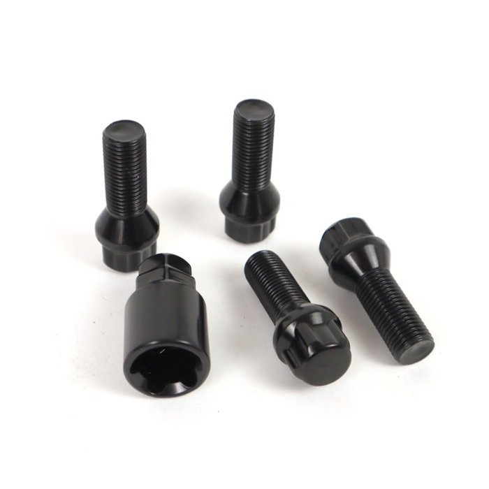 Omp Tornillos Antirrobo Llantas M14x1.5 Cónico Largo 28-55 mm Negro Omp Tornillos Antirrobo Llantas M14x1.5 Cónico Largo 28-55 mm Negro