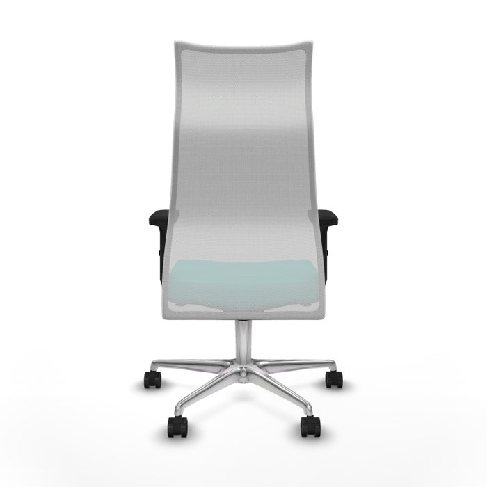 PIQUERAS Y CRESPO Sillón Albacete con Mecanismo Sincro, Similpiel Turquesa y Malla Blanca PIQUERAS Y CRESPO Sillón Albacete con Mecanismo Sincro, Similpiel Turquesa y Malla Blanca