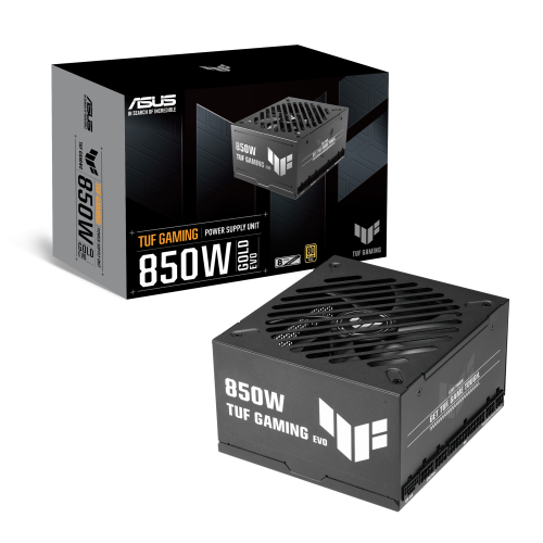 ASUS TUF-GAMING-850G-EVO Fuente de Alimentación 850W 80+ Gold ATX 3.0, Activo, Negro, 1 Ventilador