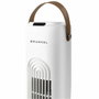 Grunkel Ventilador de Torre TF-DSG GR Blanco 50W con 3 Velocidades, Temporizador y Mando a Distancia