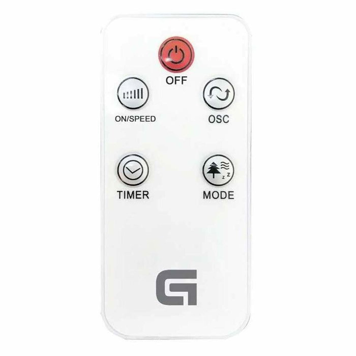 Grunkel Ventilador de Torre TF-DSG GR Blanco 50W con 3 Velocidades, Temporizador y Mando a Distancia Grunkel Ventilador de Torre TF-DSG GR Blanco 50W con 3 Velocidades, Temporizador y Mando a Distancia