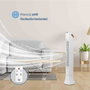 Grunkel Ventilador de Torre TF-DSG GR Blanco 50W con 3 Velocidades, Temporizador y Mando a Distancia