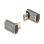 DeLOCK Adaptador USB Type-C 40 Gbps PD 3.0 100 W 8K 60 Hz Antracita