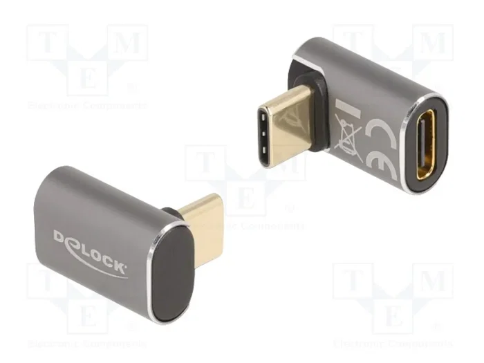 DeLOCK Adaptador USB Type-C 40 Gbps PD 3.0 100 W 8K 60 Hz Antracita DeLOCK Adaptador USB Type-C 40 Gbps PD 3.0 100 W 8K 60 Hz Antracita