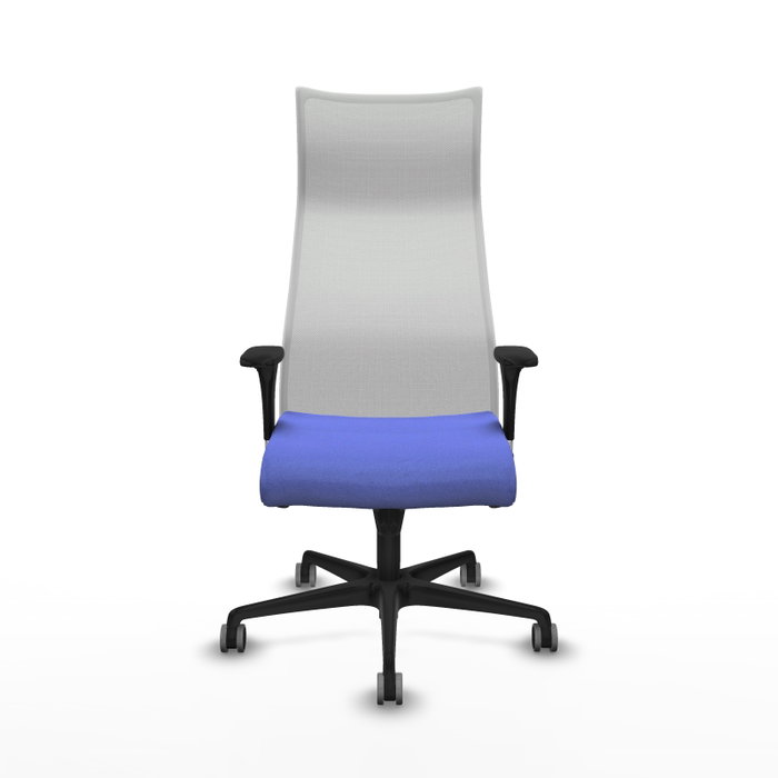 PIQUERAS Y CRESPO Sillón Albacete con Mecanismo Sincro, Tela Azul Claro y Malla Blanca PIQUERAS Y CRESPO Sillón Albacete con Mecanismo Sincro, Tela Azul Claro y Malla Blanca