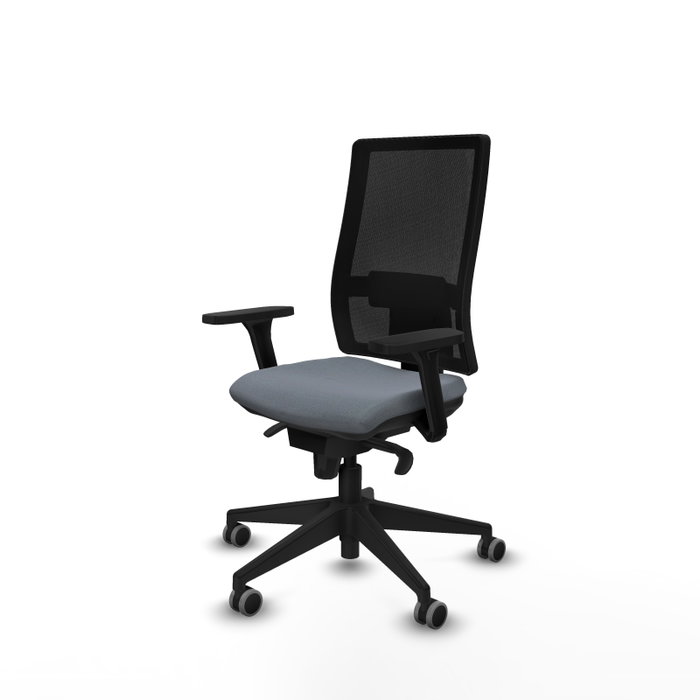 PIQUERAS Y CRESPO Silla de oficina Horna con mecanismo Sincro, Gris y Negro PIQUERAS Y CRESPO Silla de oficina Horna con mecanismo Sincro, Gris y Negro