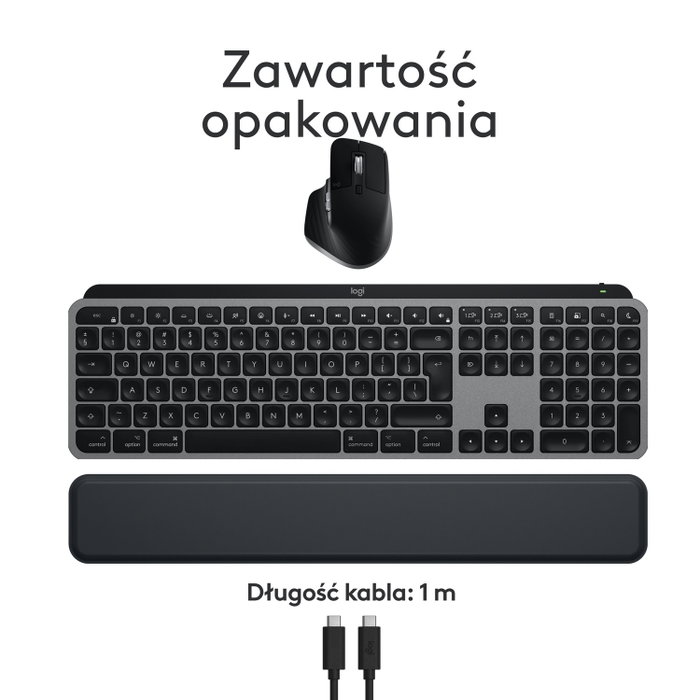 Logitech MX Keys S Combo for Mac - Teclado y Ratón Inalámbricos Negro Logitech MX Keys S Combo for Mac - Teclado y Ratón Inalámbricos Negro