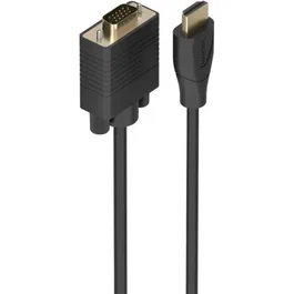 Aisens A122-1010 Cable Adaptador HDMI a VGA (SVGA) Macho 1m, Negro, Resolución 1080p, Plug & Play, HDCP 1.2