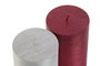 DKD Home Decor Vela de Cera Parafina Surtido Rojo y Plateado