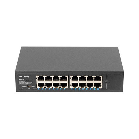LANBERG RSGE-16 Switch No Administrado 16 Puertos Gigabit Ethernet 1U Negro LANBERG RSGE-16 Switch No Administrado 16 Puertos Gigabit Ethernet 1U Negro
