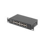 LANBERG RSGE-16 Switch No Administrado 16 Puertos Gigabit Ethernet 1U Negro