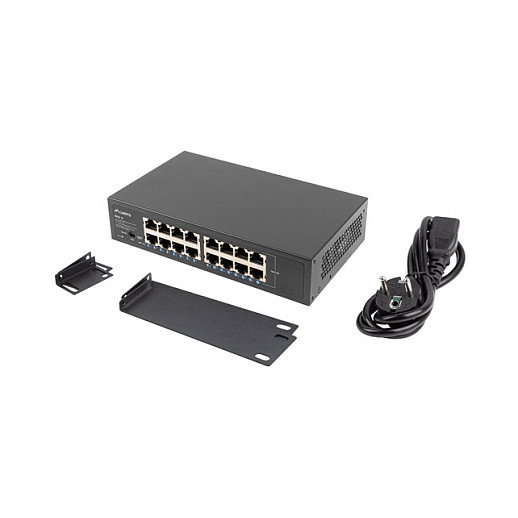 LANBERG RSGE-16 Switch No Administrado 16 Puertos Gigabit Ethernet 1U Negro LANBERG RSGE-16 Switch No Administrado 16 Puertos Gigabit Ethernet 1U Negro