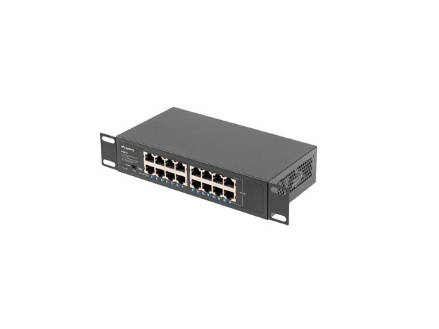 LANBERG RSGE-16 Switch No Administrado 16 Puertos Gigabit Ethernet 1U Negro LANBERG RSGE-16 Switch No Administrado 16 Puertos Gigabit Ethernet 1U Negro